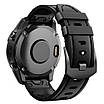 Шкіряний ремінець QuickFit 26мм для Garmin Fenix 7X / 6X / 6X Pro / 5X / 5X Plus / 3 чорний, фото 2