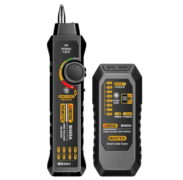 Тестер продзвінка кабелю на розрив ланцюга ANENG M469С RJ45 RJ11