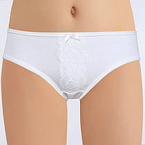 Трусики білі для дівчаток з мережевом ТМ Baykar, Турция оптом р.2 (110-116 см)