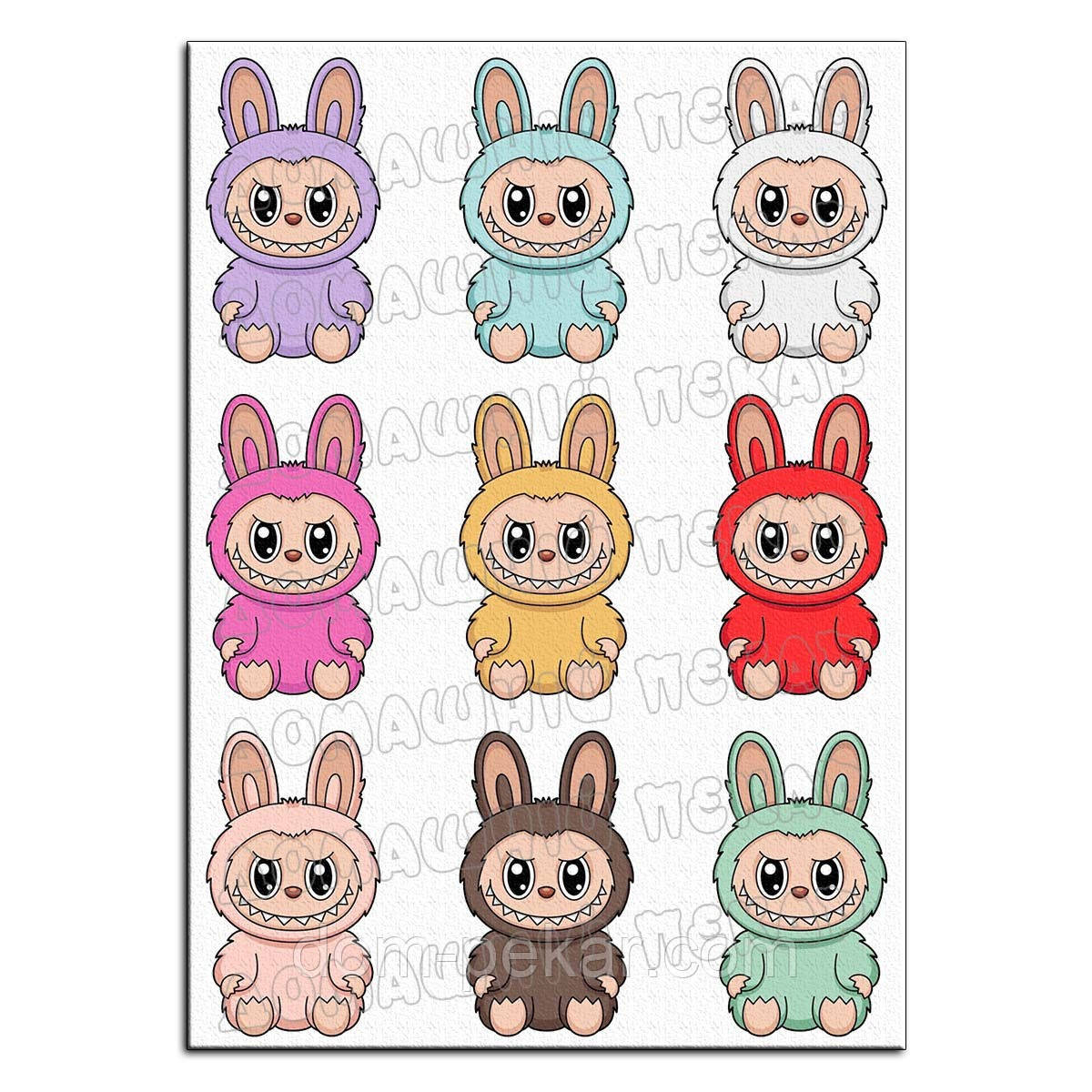 Лабуба Labubu 9 см вафельна картинка