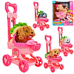 Інтерактивне цуценя м’яка іграшка щеня ходить гавкає Дитячий ігровий набір улюбленець візок та аксесуари, фото 3