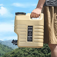 Каністра для води, 12л, з краном (колір пісочний)