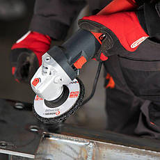 Диск зачисний зі спіненого абразиву, чорний, 125×22,2×13 мм, P46, T27 INTERTOOL BT-0602, фото 4