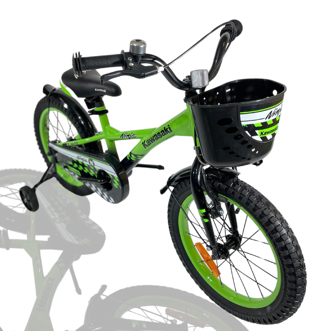 Велосипед дитячий Kawasaki-Ninja K1620/K2020 зелений 16''