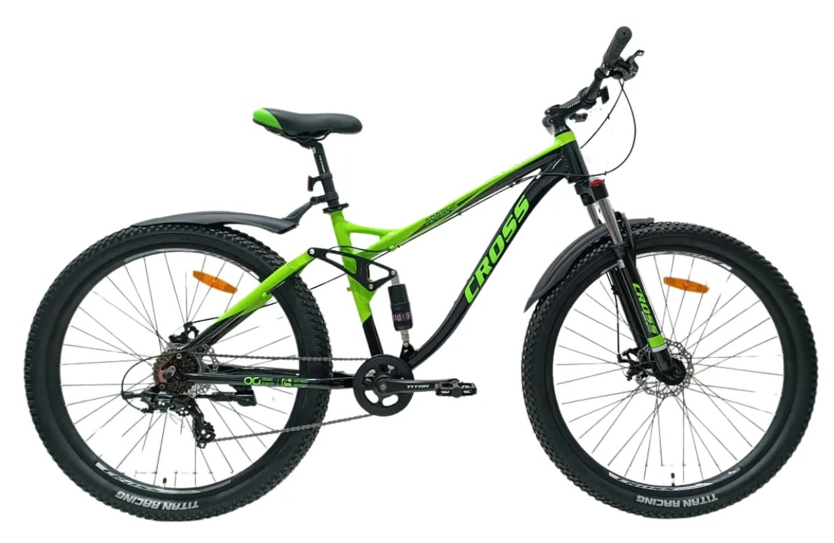 Велосипед 29*3" Apache 2024  Рама-18" black-green