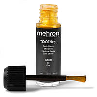 Фарба для зубів MEHRON Tooth FX with Brush for Special Effects - Gold (Золота), 4 мл