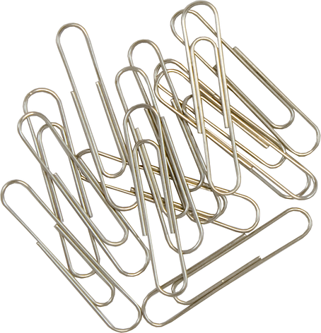 Скрепка 33 мм 100 шт. DL33 НИКЕЛЬ, фото 2