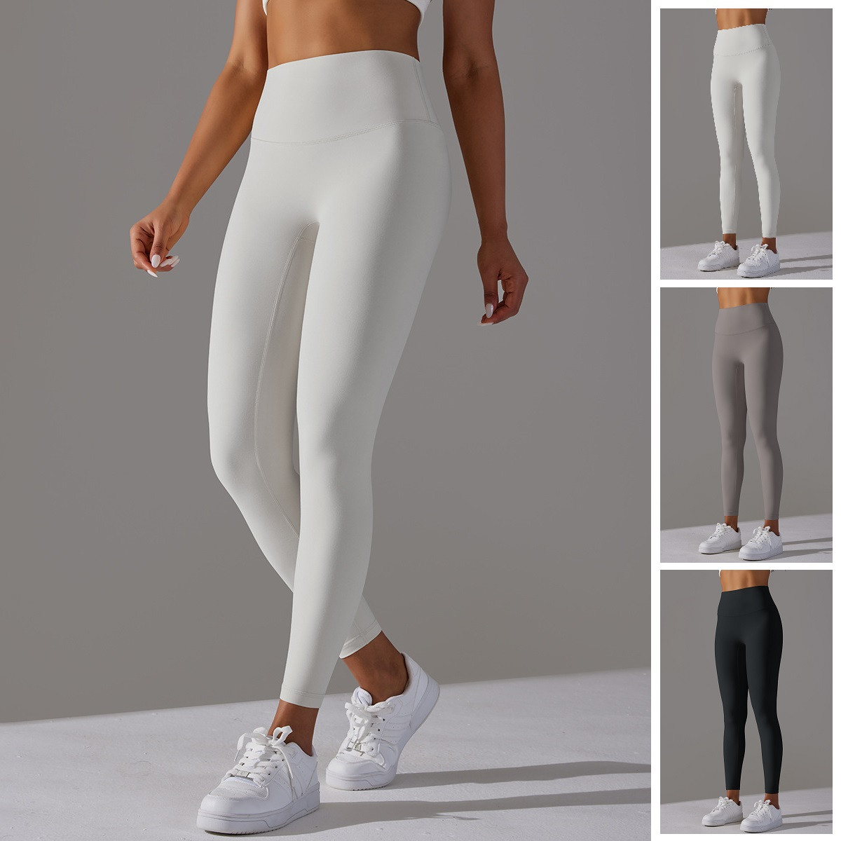 Комфортні Класичні Легінси з Високим Широким Поясом, 3 Кольори, фото 1