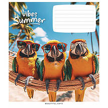Зошит 18 арк. клітинка "Школярік Star" / Vibes Summer, фото 5