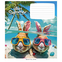 Зошит 18 арк. клітинка "Школярік Star" / Vibes Summer, фото 2