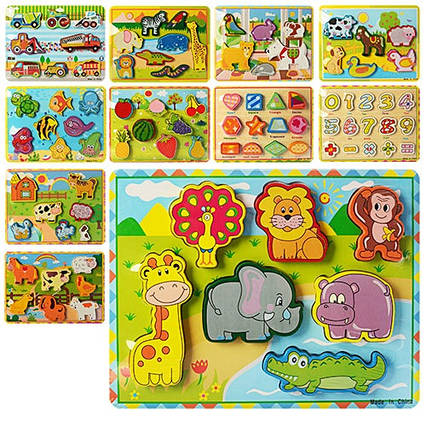 Дерев'яна іграшка Рамка-вкладиш (MD0933)