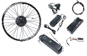 Електричний велонабір передній 26 дюймів: мотор 500W, акумулятор/ контролер 36V 10Ah з індикаторною ручкою з ключем запалювання