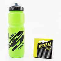 Фляга Spelli SWB-528-L,Із захисною кришкою, Об'ємом: 800мл, з'єднана з чорними наклейками