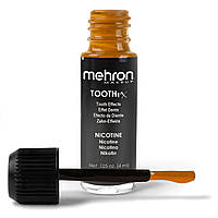 Фарба для зубів MEHRON Tooth FX with Brush for Special Effects - Nicotine, (Нікотин), 4 мл