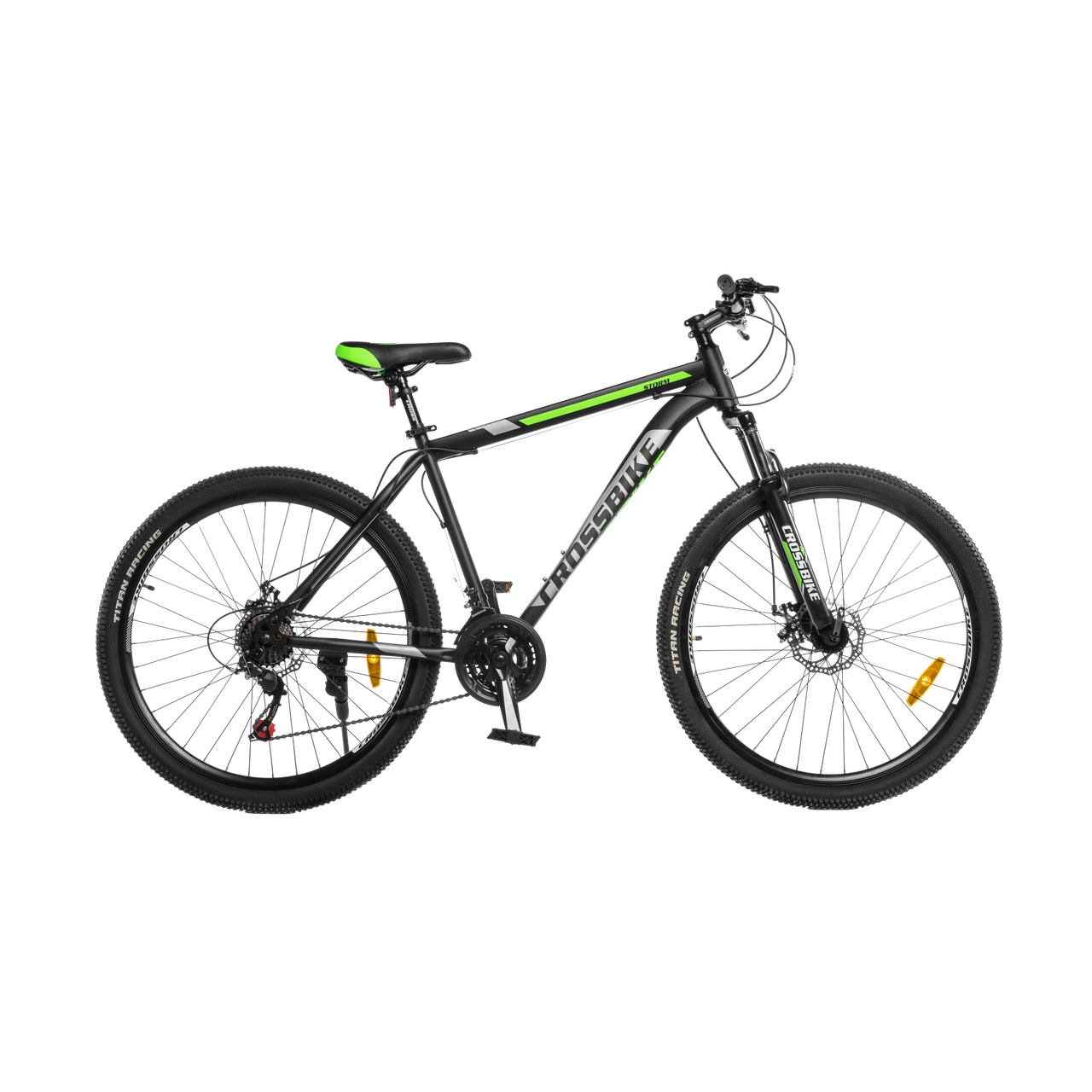Велосипед CrossBike 27.5" Storm Рама-19,5" Чорно-зелений