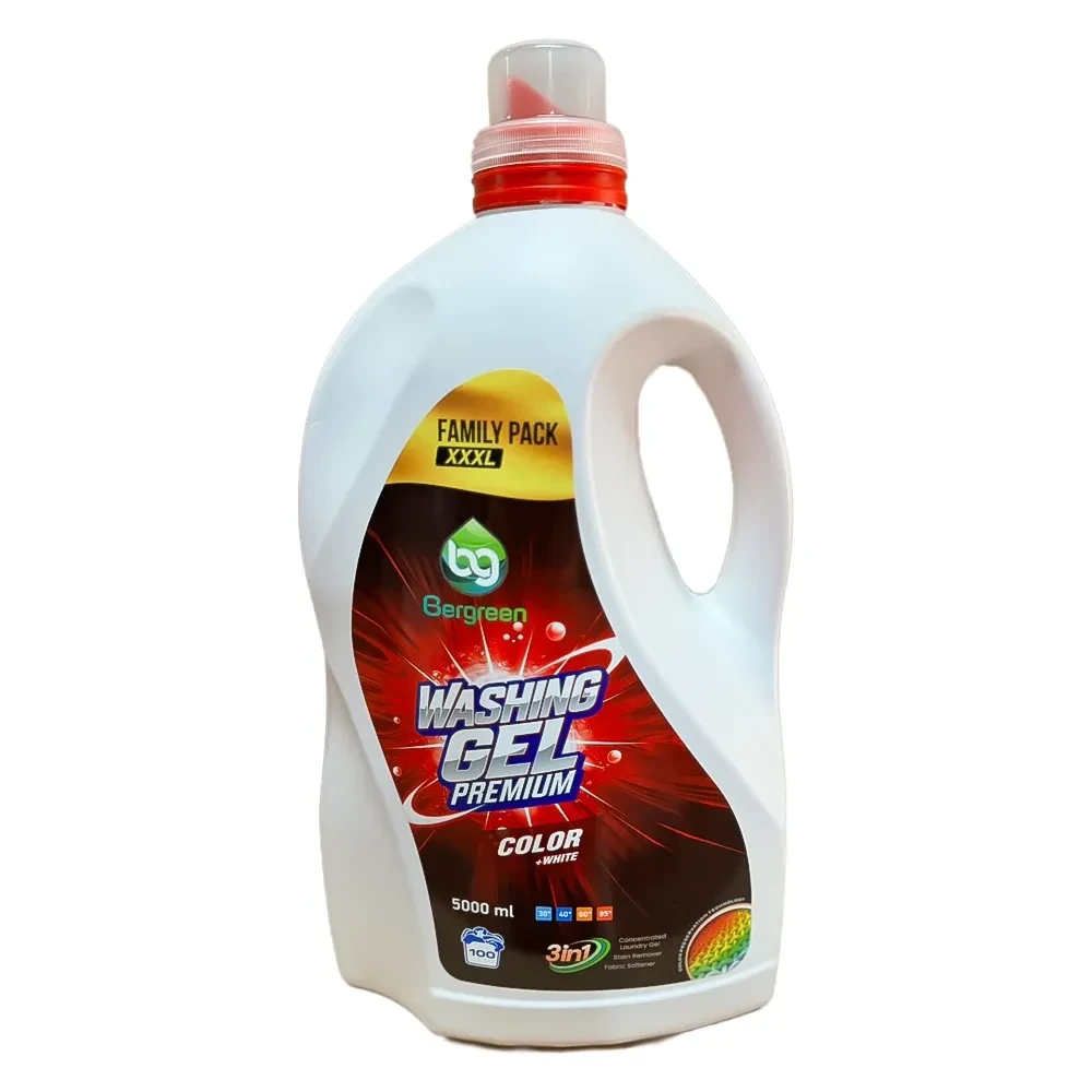 Гель для прання кольорових речей Bergreen Color 5 л, фото 1