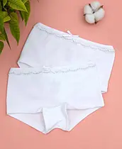 Трусики-шортики білі для дівчаток ТМ Baykar, Туреччина оптом р.3 (122-128 см)