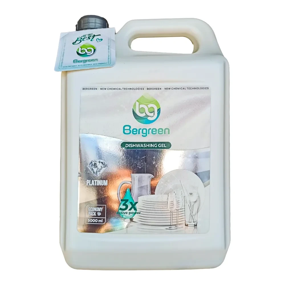Гель для миття посуду платинум Bergreen 5 л, фото 1