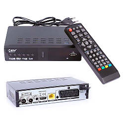 Ефірна цифрова ТБ приставка з дисплеєм + Пульт, від мережі / Приставка T2 / Приставка для ТБ