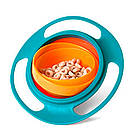 Дитяча тарілка непроливайка 17см, MA356 / Тарілка неваляшка / Дитяча гірос чаша, фото 3