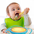 Дитяча тарілка непроливайка 17см, MA356 / Тарілка неваляшка / Дитяча гірос чаша, фото 4