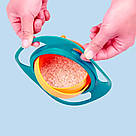 Дитяча тарілка непроливайка 17см, MA356 / Тарілка неваляшка / Дитяча гірос чаша, фото 8