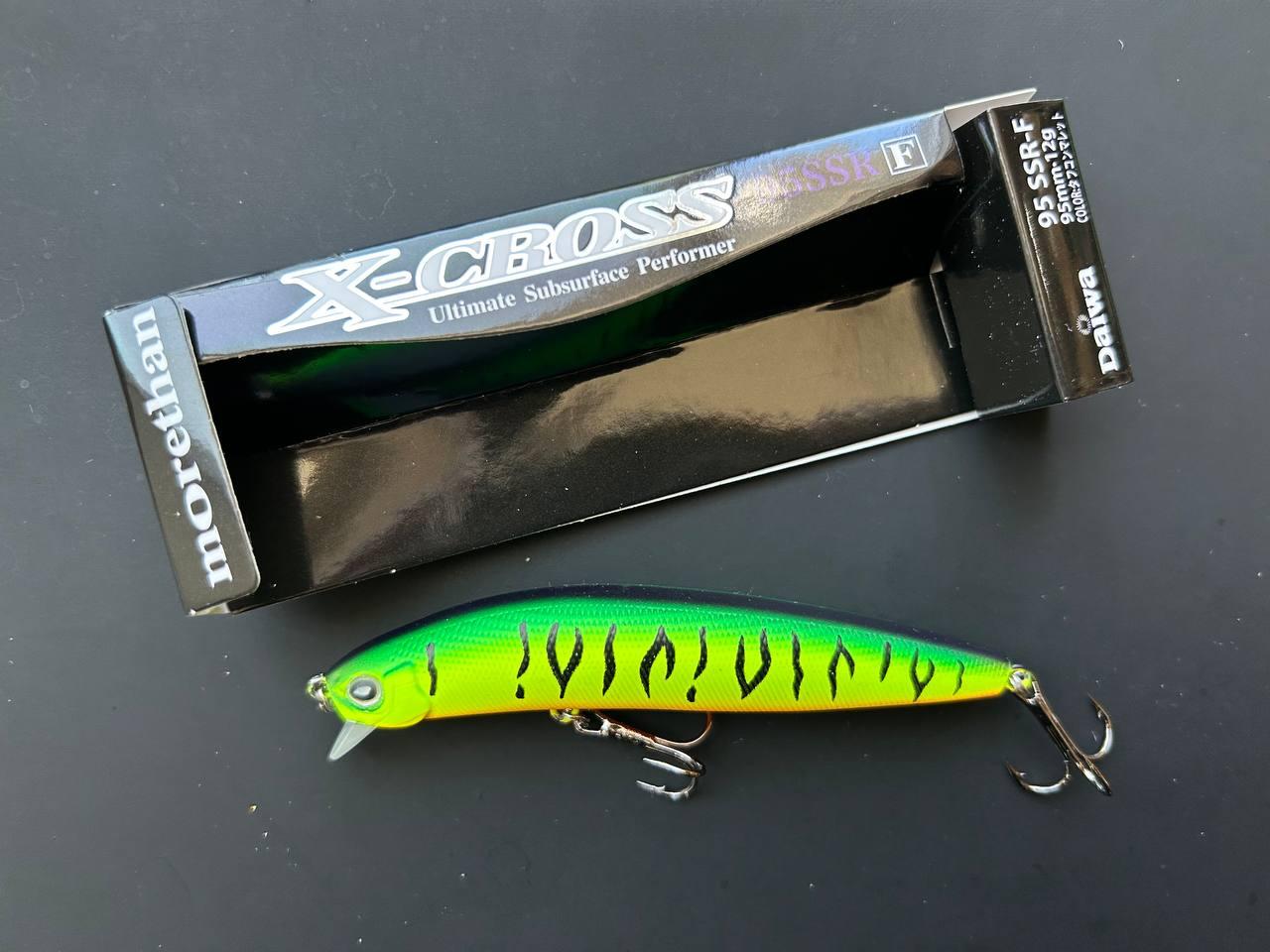 Воблер Fishing (Daiwa) Morethan X-Cross 95SSR-F Mat Tiger , 95 мм / 9 г, суперповерхневий мінноу, фото 1