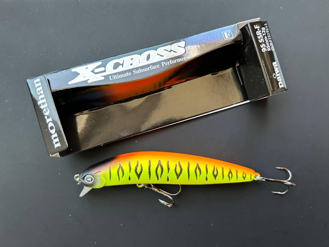 Воблер Fishing (Daiwa) Morethan X-Cross 95SSR-F  Fire Tiger , 95 мм / 9 г, суперповерхневий мінноу, фото 1