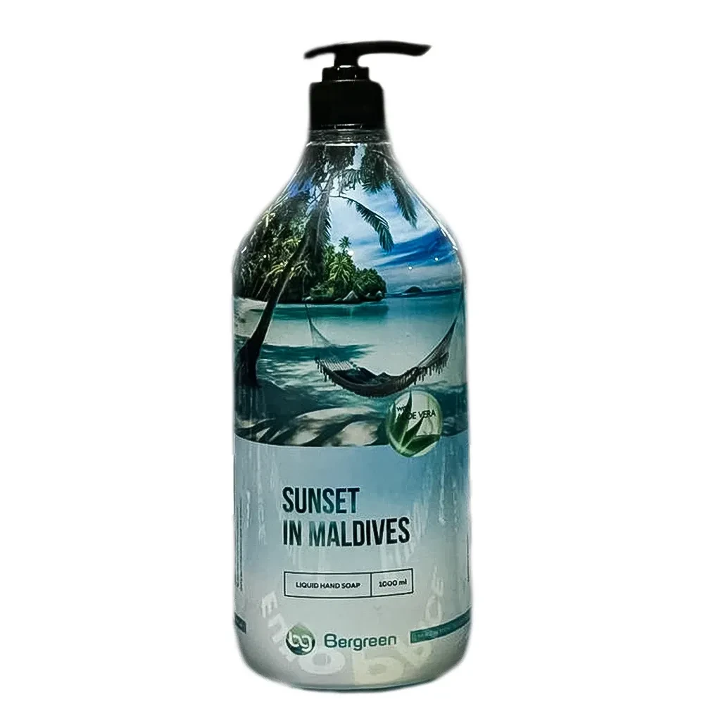 Мило з дозатором рідке Bergreen дихання океану 1000 мл, фото 1