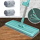 Швабра ледарка з віджимом Spin Mop, на 360 градусів, Бірюзова / Самовіджимаюча швабра для швидкого миття підлоги, фото 3