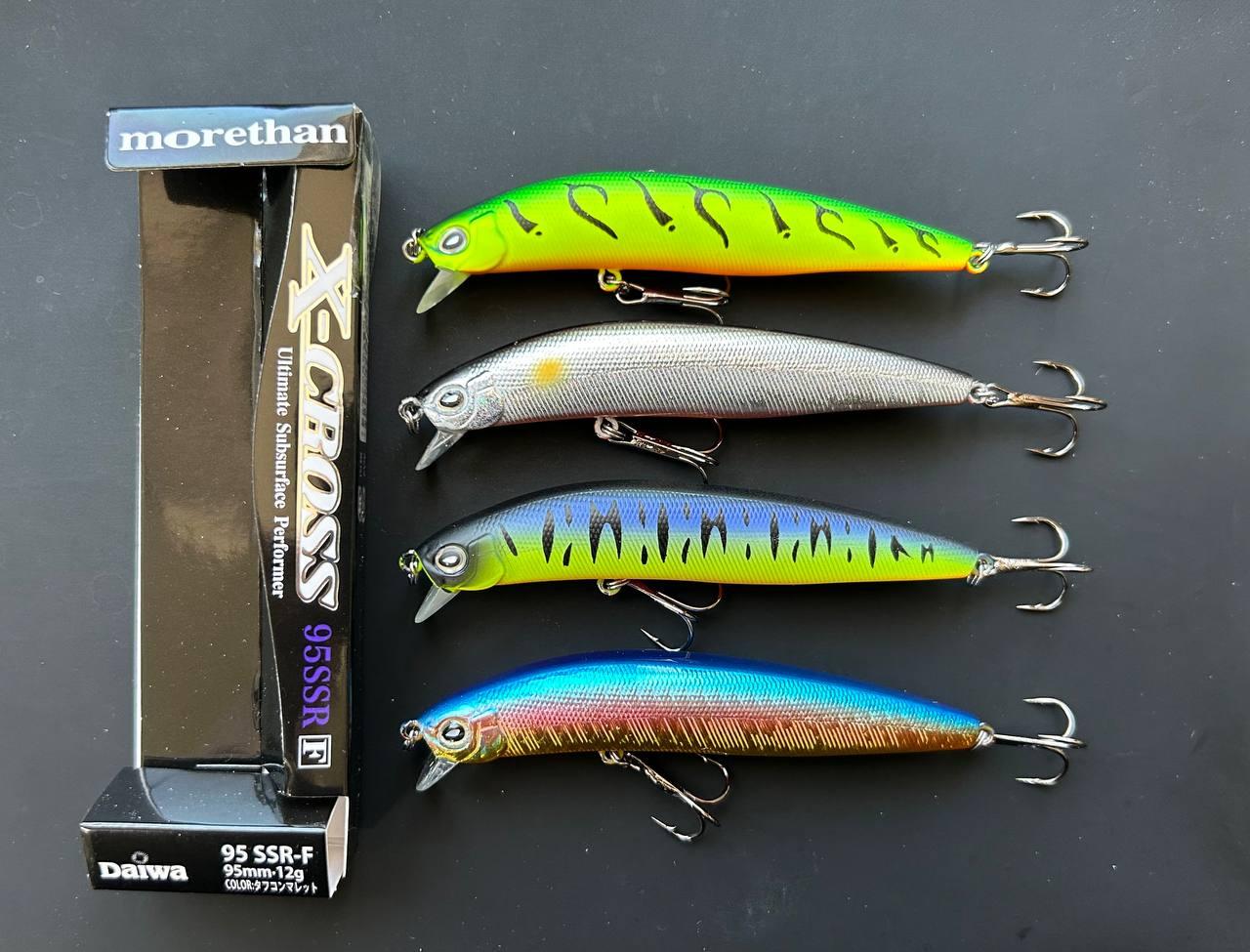 Воблер Fishing (Daiwa) Morethan X-Cross 95SSR-F , 95 мм / 9 г, суперповерхневий мінноу (набір 4шт), фото 1