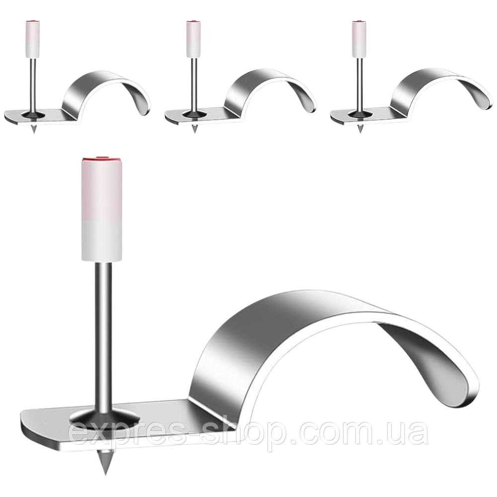 80 шт Піроксилінові цвяхи з затискачем для труб 8х53мм ,25 мм / Цвяхи монтажні для ручного пістолета, фото 1