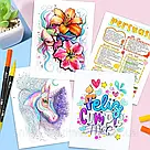 Акварельні маркери двосторонні 80шт із сумкою, Color pencil / Набір маркерів для малювання, фото 8