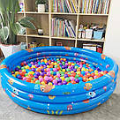 Дитячий надувний басейн 130 см / Дитячий басейн / Круглий басейн для дітей / Басейн надувний, фото 2