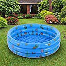 Дитячий надувний басейн 130 см / Дитячий басейн / Круглий басейн для дітей / Басейн надувний, фото 3