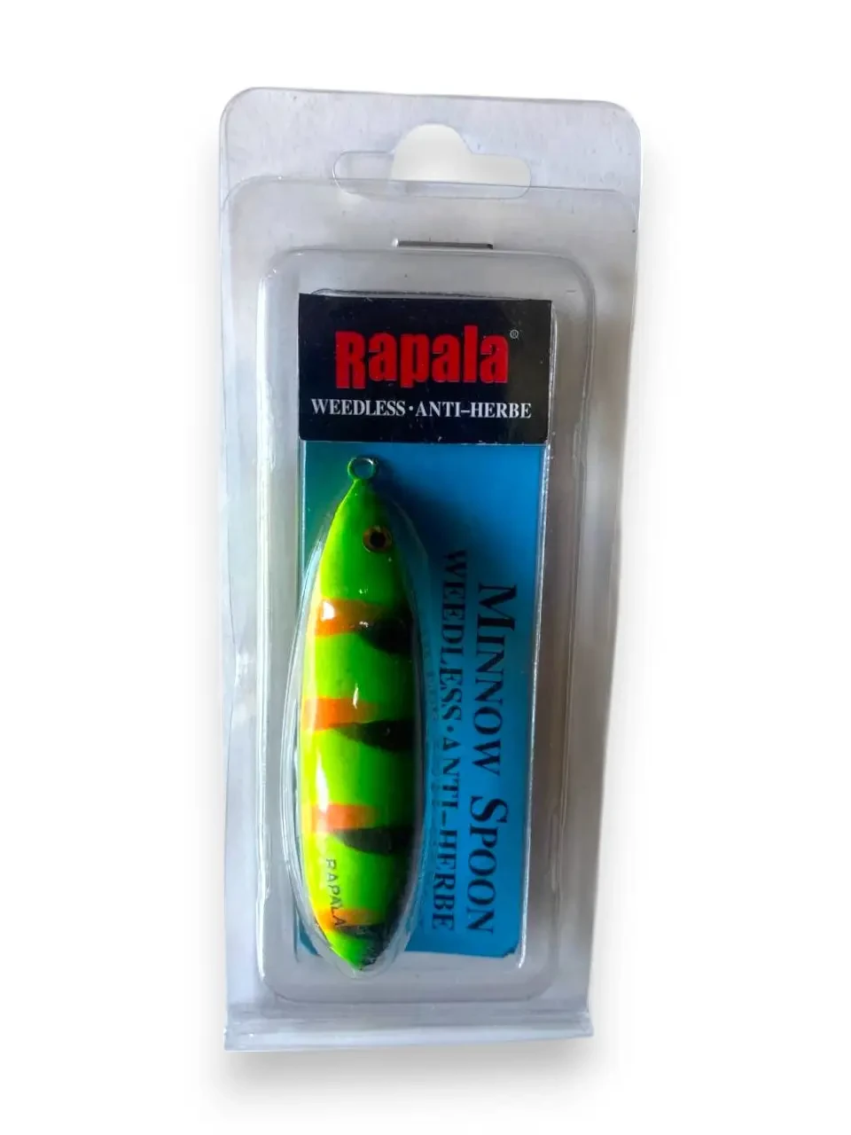 Набір 5шт Блешня Fishing-(Rapala) Minnow Spoon RMS 60 мм 10 г — незацепляйка для щуки та окуня, фото 1