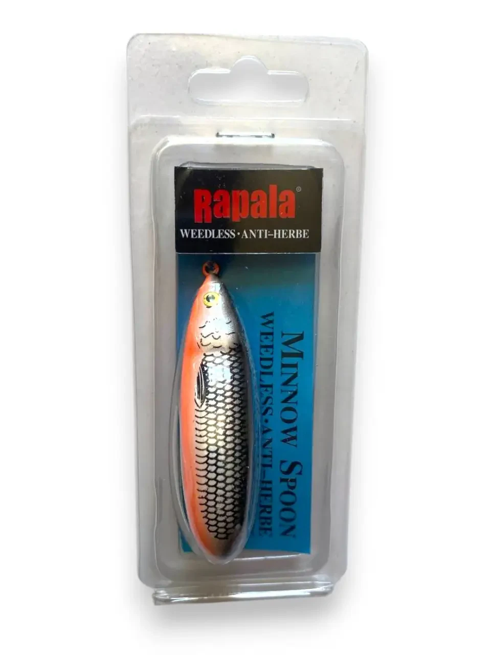 Набір 5шт Блешня Fishing-(Rapala) Minnow Spoon RMS 60 мм 10 г — незацепляйка для щуки та окуня, фото 1