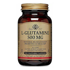 L- глютамін (L-Glutamine) 500 мг 100 капсул SOL-01321