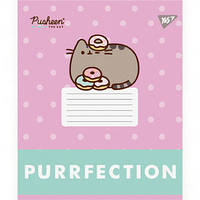 Зошит шкільний Yes 18 аркушів лінія Pusheen Candy (25)