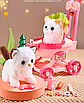Дитяче інтерактивне кошеня в візочку ходить нявкає м’яка іграшка ігровий набір плюшевий кіт і аксесуари, фото 4