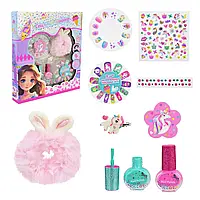 Набір дитячої косметики для манікюру накладні нігті прикраси для волосся та аксесуари UKR2403
