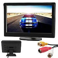 Автомонітор 4.3" LCD 043 для камери заднього огляду, 2 AV входи, дисплей для авто, TFT екран 12 В