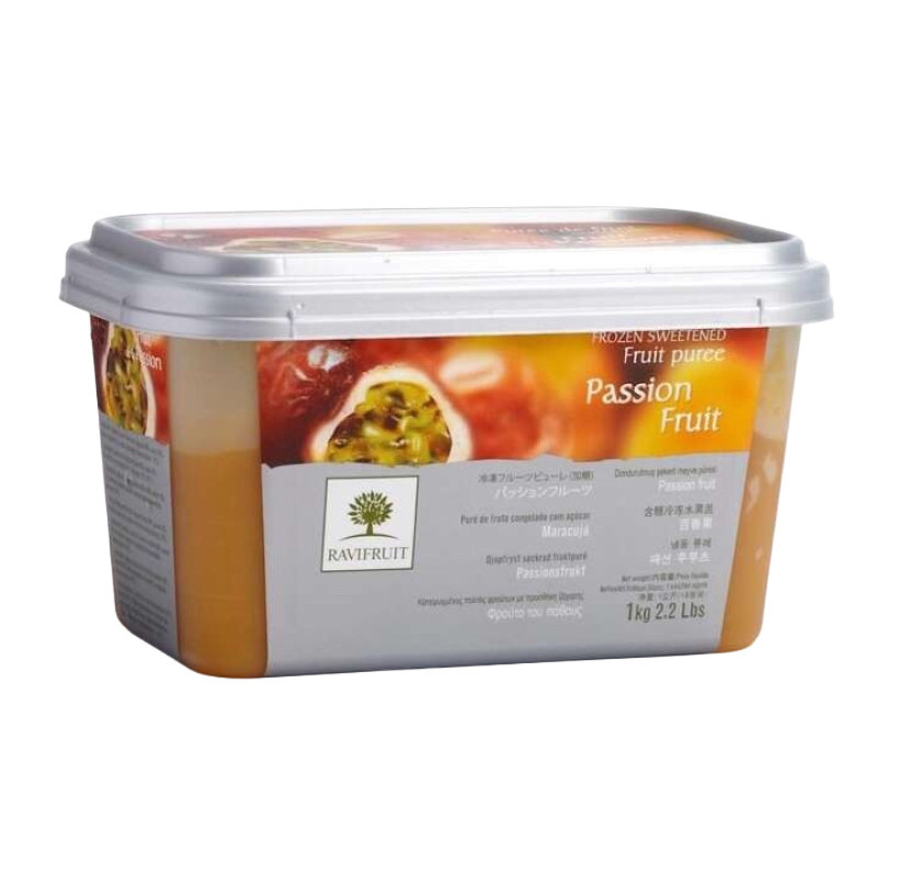 Пюре Маракуйя заморожене натуральне з цукром Ravifruit Франція, 1 кг