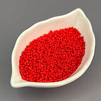 #12/0 Бісер китайський дрібний, 450 г - червоний матовий (ТТ-128)