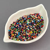 #12/0 Бісер китайський дрібний, 450 г - мікс