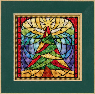 Набір для вишивки від Mill Hill Stained Glass Tree / Вітражна ялинка MH142532, фото 1
