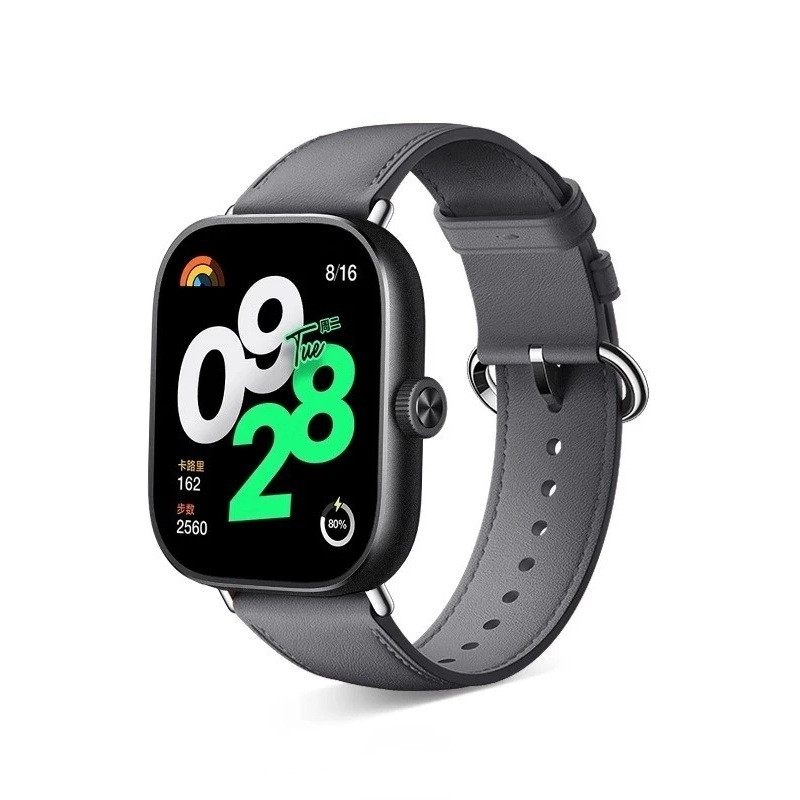 Ремінець шкіряний для смарт-годинника Xiaomi Redmi Watch 5 / 4 Gray, фото 1