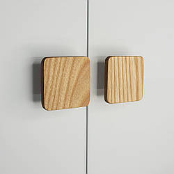 Ручка квадратна дерев'яна ясен GEO 240/50 honey (під виготовлення)