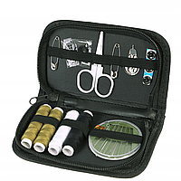 Туристичний швейний набір Dominator оливковий з нитками голками ножицями в нейлоновому чохлі