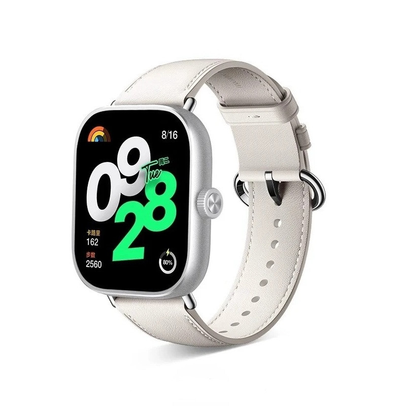 Ремінець шкіряний для фітнес-браслету Xiaomi Smart Band 9Pro / 8Pro White, фото 1
